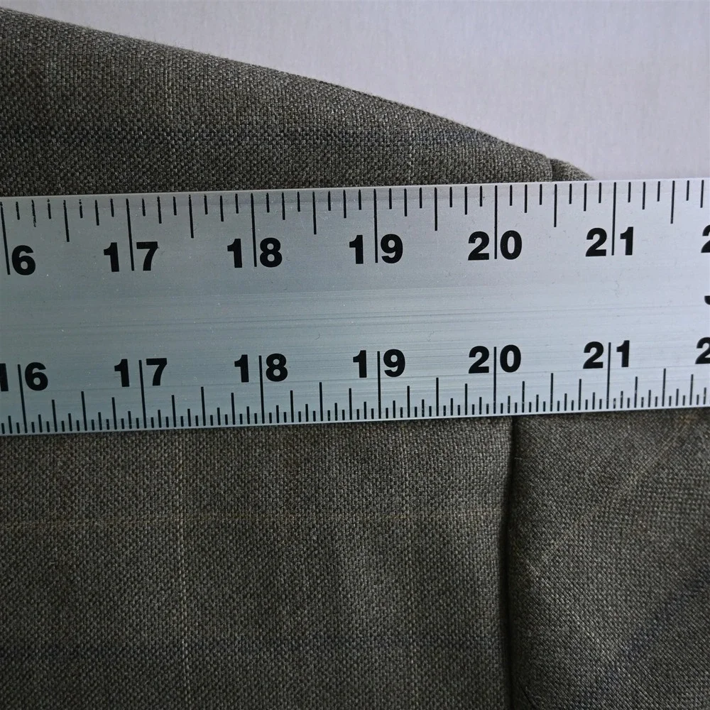 Jos A Bank 44R Green Windowpane Check‎ Silk Wool Blazer Jacket Sport Coat